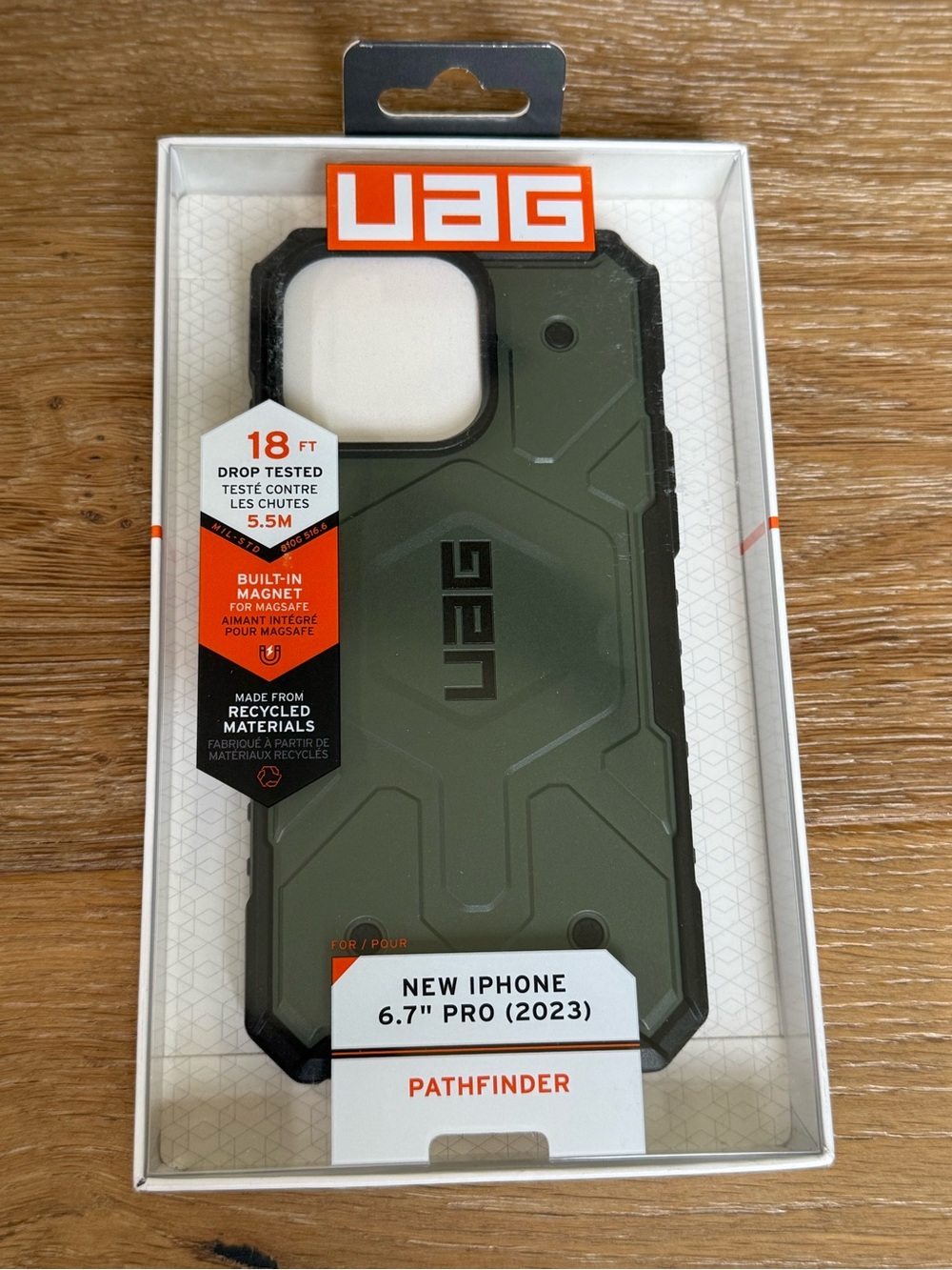New URBAN ARMOR GEAR UAG 2023 iPhone 6.7” Pro Case Pathfinder olive grey gray